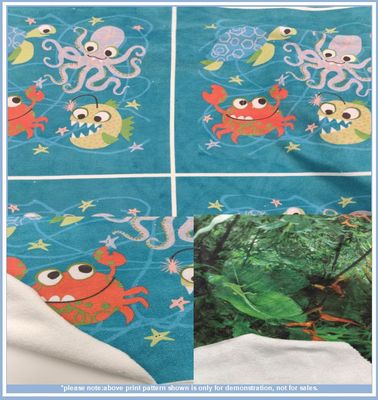 Poly-Nylon Terry Cloth with Digital Printing