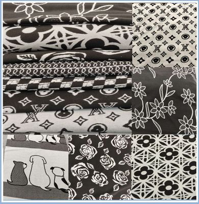 Polyester Jacquard 2-color Yarn Knitted Terry Cloth
